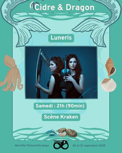Concert du duo Luneris au festival Cidre & Dragon 2025